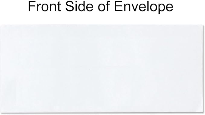 500 Envelopes #10 Custom Printed Regular Self-Seal Security Envelopes, Text and Logo Customization, Size 4 1/8 x 9 1/2 Inches, White, 24lb