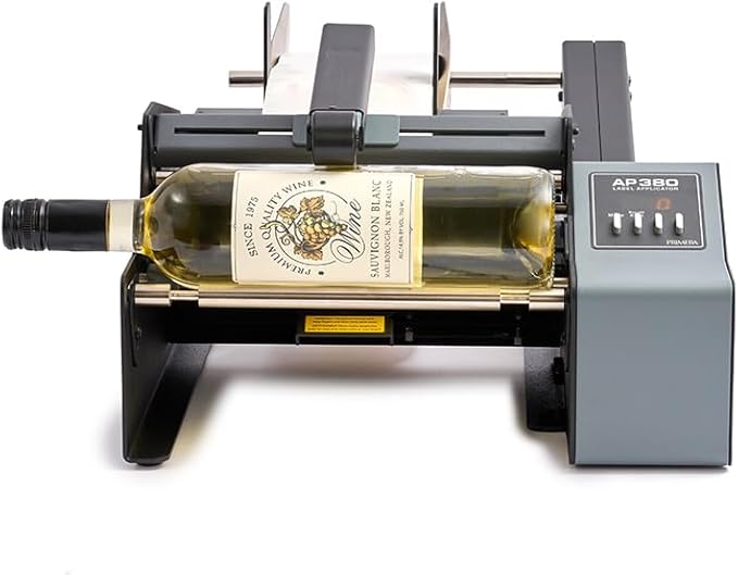 Primera AP380 Label Applicator Bottle Labeling Machine for Cylindrical Containers (74291) - Adjustable, semi-Automatic, Labels up to 1500 containers per Hour