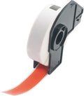 BETCKEY - File Folder Labels Replacement for Brother DK-1203 (0.66 in x 3.4 in), Compatible with Brother QL Label Printers [1 Rolls/300 Labels, Red]