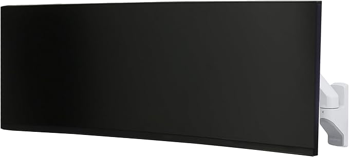 Ergotron – HX Single Ultrawide Monitor Arm with HD Pivot, VESA Wall Mount – for 1000R Curved Monitors Up to 49 Inches, 28 to 42 lbs – HD Pivot, White