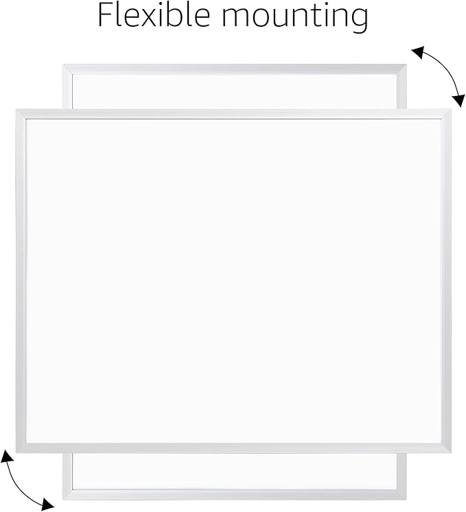 Amazon Basics Small Dry Erase Whiteboard, Magnetic Whiteboard with Marker and Magnets, 11"W x 14"H, Aluminum Frame