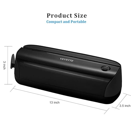 Electric 3 Hole Paper Punch, VEYETTE Paper Puncher with Adapter for Office School Studio, 20 Sheet Capacity, AC or Battery Black