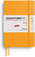 LEUCHTTURM1917 - Monthly Planner & Notebook 2026, Softcover, Paperback (B6+), Ruled, Rising Sun (Nov 1, 2025 - Feb 28, 2027)