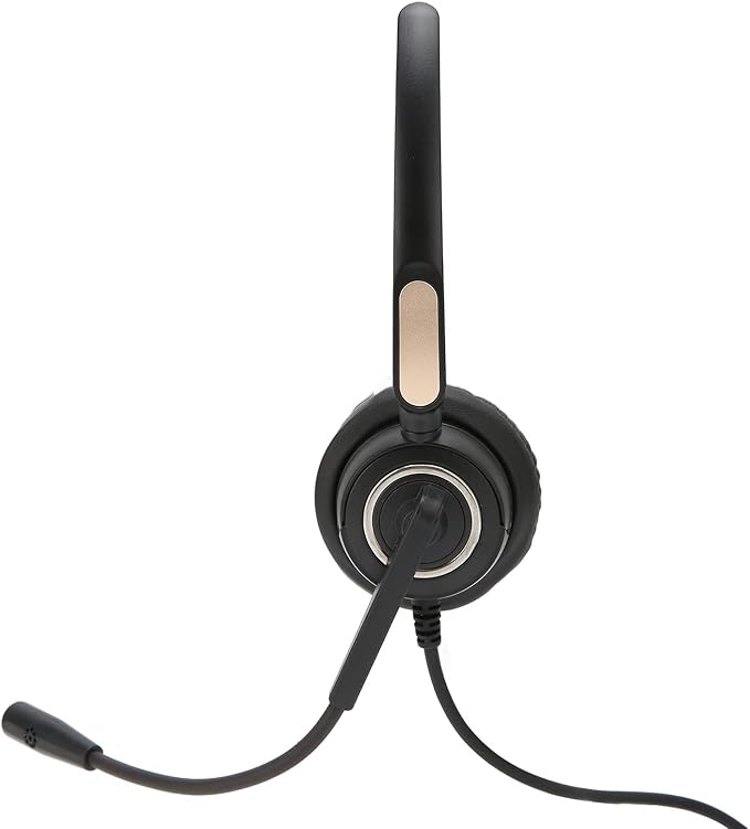 XinrZythrop Customer Service Headset with Noise Cancelling, Wired Office Headphones for Call Center, USB Cable Control Business Headset with 3.5mm Jack, Adjustable Microphone Boom for Clear Co