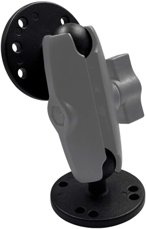 Strg 1'' Ball Mount with AMPS Round Plate, Ball Mount Base Compatible with RAM and 1" B Size Ball Double Socket Arms from Arkon, iBolt and Tackform Enterprise Series