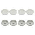 PATIKIL 60mm Desk Grommet, 8pcs Desk Cord Hole Cover Desk Cable Hole Grommet Cover Sturdy ABS Plastic Round for Cables Cabinets Desktop Equipment Wiring Organizing,Elasticity, Grey