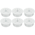 uxcell 6 Pcs Desk Grommet, 2.09 inch 53mm Desk Cable Hole Cover Wire Hole Insert for Home Office Table Cabinet Cord Organizer, Gray