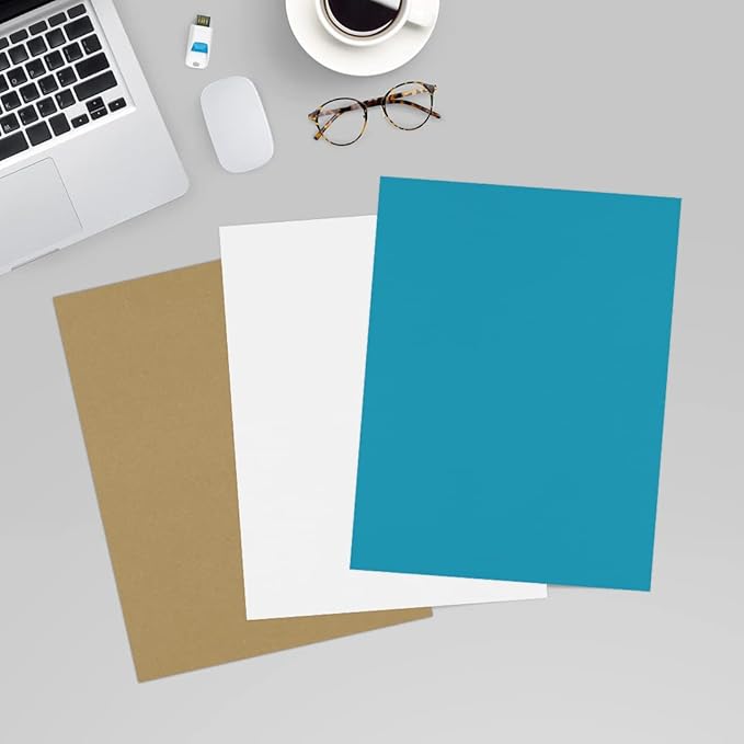 LUXPaper 8.5" x 11" Paper | Letter Size | Bright Blue | 60lb. Text | 500 Qty
