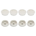 PATIKIL 53mm Desk Grommet, 8pcs Desk Cord Hole Cover Desk Cable Hole Grommet Cover Sturdy ABS Plastic Round for Cables Cabinets Desktop Equipment Wiring Organizing,Elasticity, Grey