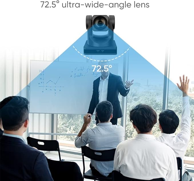 SMTAV 12x Optical Zoom, and 16x Digital Zoom,high-Speed PTZ, HDMI Output,H.265 Support Full HD Video Conference Cameras