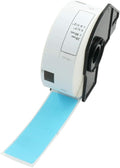 BETCKEY - Standard Address Labels Replacement for Brother DK-1201 (1.1 in x 3.5 in), Compatible with Brother QL Label Printers [1 Rolls/400 Labels, Light Blue]