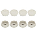 PATIKIL 50mm Desk Grommet, 8pcs Desk Cord Hole Cover Desk Cable Hole Grommet Cover Sturdy ABS Plastic Round for Cables Cabinets Desktop Equipment Wiring Organizing,Elasticity, Grey