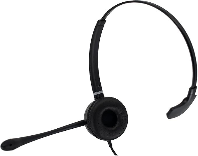 Spracht HS-WD-USB-1 Single Ear USB Headset for Softphone for PC/Mac, Black