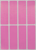 3x1 inch Rectangular Color Coding Labels (75mm x 25mm) Pastel Pink Blank Stickers Labels 864 - Pack by Royal Green