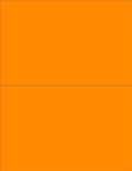 8-1/2 x 11" Neon Color High Light Fluorescent Labels for Laser & Inkjet Printer (Orange Fluorescent, 8-1/2" x 5-1/2" - 2 Per Page | 200 Labels)