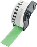 BETCKEY - Continuous Length Labels Replacement for Brother DK-2210 (1.1 in x 100 ft), Compatible with Brother QL Label Printers [1 Rolls/Continuous Labels, Green]