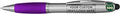 DISCOUNT PROMOS Custom Stylus Ballpoint Pens Set of 100, Personalized Bulk Pack - Black Ink, Great for Office, School, Business, Tradeshows, Events - Purple