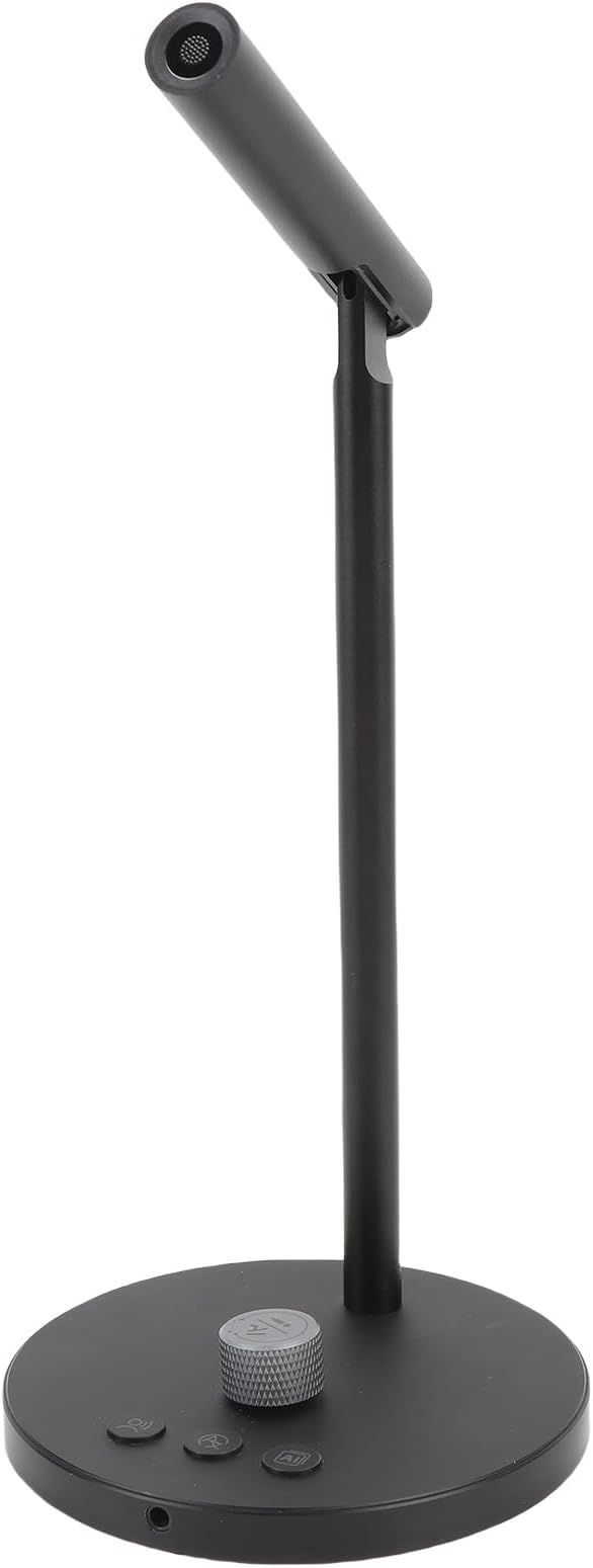 Wisoqu Conference Speaker and Microphone, AI Noise Reduction, AI Transcription Summary, Support 60 Languages, Mute, USB Speakerphone for 13 People
