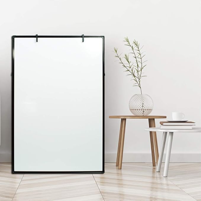 JILoffice Dry Erase Board, Magnetic White Board 36 X 24 Inch, Double Sided Whiteboard Easel, Black Aluminum Frame with Two Flipchart Hooks for Office Home and School