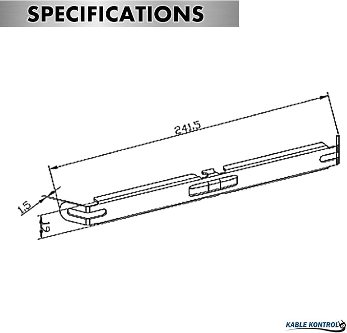 Kable Kontrol Stainless Steel Fast Fix Splice – Splice Connection Hardware - Wire Mesh Tray Cable Management Rack Cable Basket, NEC Approved for Network, Fiber Optic, Cabling Accessory