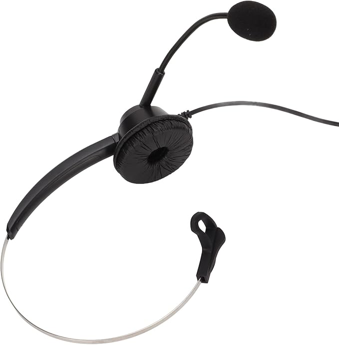 ChuyTrading H360D USB Single Ear Business Headset, USB Monaural Headset with Noise Cancelling Microphone, Lightweight Comfortable Design for Call Centers, Telemarketing, Customer Service, Onli