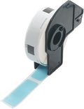 BETCKEY - Multi-Purpose Address Labels Replacement for Brother DK-1204 (0.66 in x 2.1 in), Compatible with Brother QL Label Printers [1 Rolls/400 Labels, Light Blue]