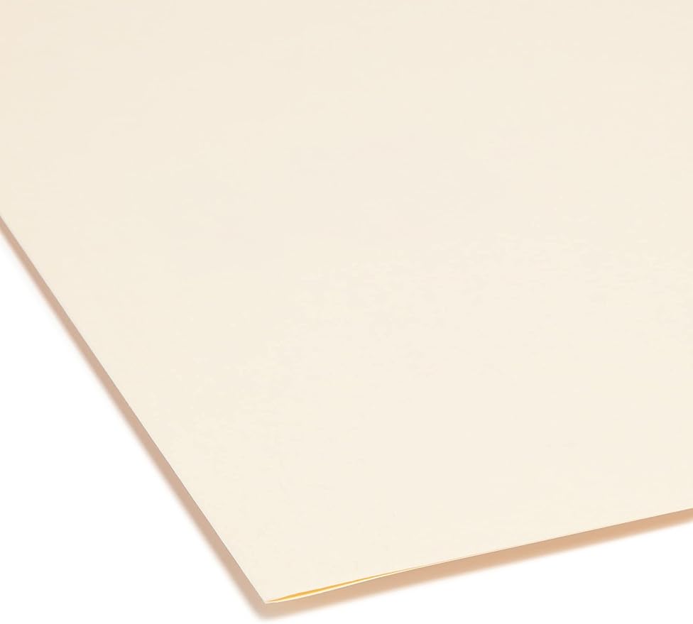 Smead SuperTab Heavyweight File Folder, Oversized 1/3-Cut Tab, Legal Size, Manila, 50 Per Box (15401)