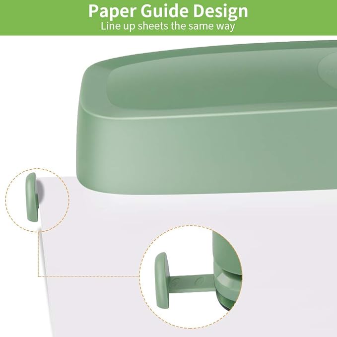 AFMAT Electric 3 Hole Punch, 20-Sheet 3 Hole Puncher for Binder, Effortless Punching, 9/32" Hole Diameter, Paper Hole Puncher 3 Hole Heavy Duty, for Office/School/Studio, AC or Battery Operated, HP10