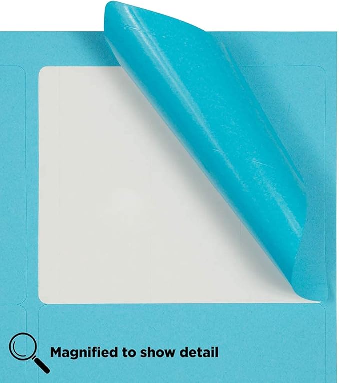 JAM PAPER Shipping Address Labels - Large - 3 1/3 x 4 - Blue - 120/Pack