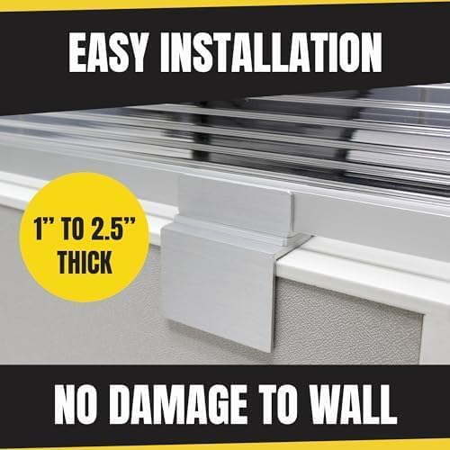 OBEX Screen Extender Polycarbonate Desk Privacy Panel & Divider for Office Cubicle, 24" x 66", Translucent