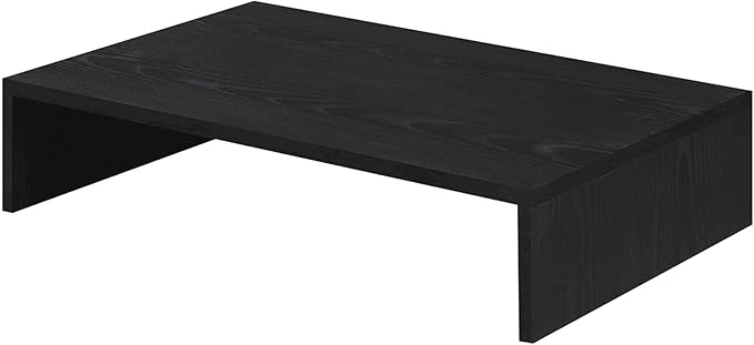 Convenience Concepts 121041CH Designs2Go Small TV/Monitor Riser for TVs up to 26" Small TV/Monitor Riser Small, Black