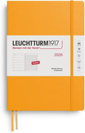 LEUCHTTURM1917 - Weekly Planner & Notebook 2026, Hardcover, Composition (B5), Ruled, Rising Sun (Jan 1 - Dec 31, 2026)