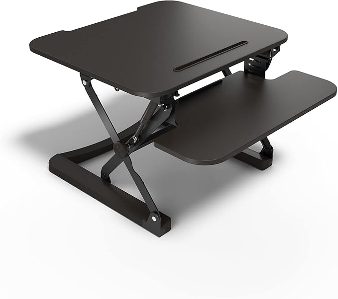 Union & Scale Staples Flexfit 27-inch Adjustable Desk Riser, Black, 2/Pack (UN44901-CCVS)