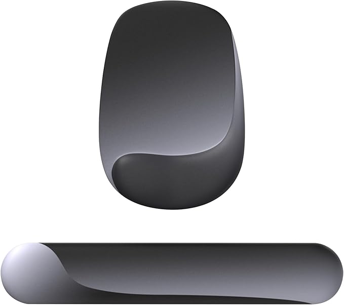 Wrist Rest for Keyboard and Mouse, Ergonomic Gel Computer Keyboard Wrist Rest with Memory Foam, Keyboard Wrist Support Pad for Long Hours of Work, Gaming, Studying-Relieve Wrist Pain (Black Suit)