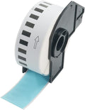 BETCKEY - Continuous Length Labels Replacement for Brother DK-2210 (1.1 in x 100 ft), Compatible with Brother QL Label Printers [1 Rolls/Continuous Labels, Light Blue]
