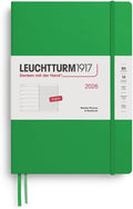 LEUCHTTURM1917 - Weekly Planner & Notebook 2026, Hardcover, Composition (B5), Ruled, Spring Leaf (Jan 1 - Dec 31, 2026)
