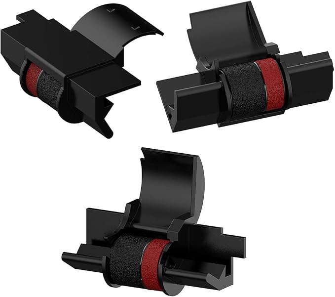 Compatible Ribbon Replacement for Casio hr-100tm Calculator Ink Ribbon Compatible with Casio HR-100TM HR-150TM HR-170RC Canon P23-dhv CP13 Sharp EL-1801V, Individually Sealed, B/R (15-Pack)