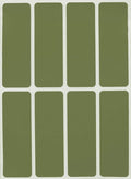 Royal Green Rectangular Coding Stickers Write on Labels for Organizing, Moving, & Mailing, 7.5cm x 2.5 cm Stickers to Write On Tags for Home, Office, and School Projects, 40-Pack (Olive Green)