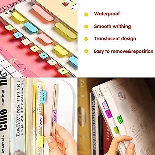 ELII 900 Pieces Tabs Sticky Index Tabs,Writable and Repositionable File Tabs Flags Colored Page Markers Labels for Reading Notes, Books and Classify Files, 41 Sets (Index Tabs)