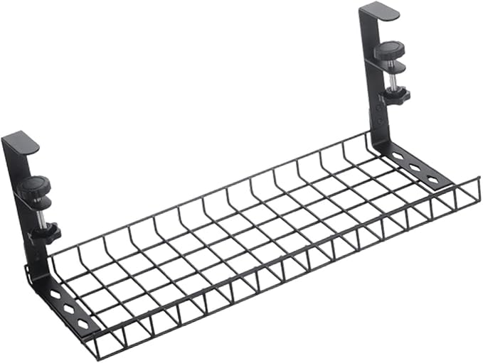 Cable Management under Desk Tray Adjustable Carbon Steel Cable Raceway for Kitchen