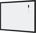 Amazon Basics Magnetic Dry Erase Whiteboard, 35"W x 23"H, Black Wooden Frame