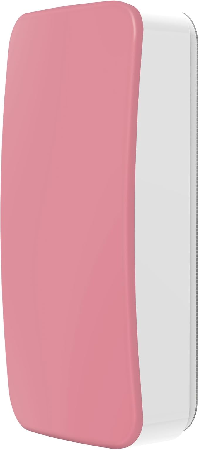 WallDeca Dry Eraser, Felt Bottom Surface Whiteboard Cleaner, Dry Wipe Board Eraser, Magnetic Tool for Dry Erase Board, Works on All Whiteboard Surfaces, Glass Board and Presentation Surfaces (Pink)