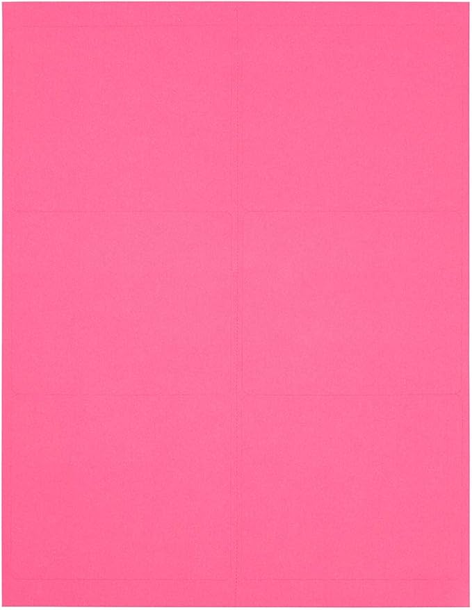 JAM PAPER Shipping Address Labels - Large - 3 1/3 x 4 - Pink - 120/Pack