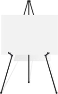 Black Easel Stand for Wedding Signs, Posters & Paintings - 63" Adjustable Portable Display Easel for Welcome Signs, Art Canvas, Pictures - Folding Tripod Stand with Carry Bag (1 Pack)