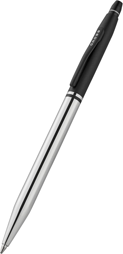 Cross Click Tuxedo Chrome with Black Appointments Ballpoint Pen