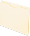 Pendaflex Reinforced File Jackets, Letter Size, Manila, 1" Expansion, Reinforced Straight-Cut Tabs with Thumb Cut, 50 per Box (22100)