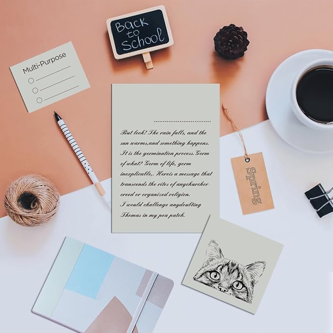 WritePads Veritas Colored Copy Paper, Gray Multi-Purpose paper,Colored Printer Paper 8.5” x 11”, 20 lb / 75 GSM,Grey,200 Sheets，Made in USA