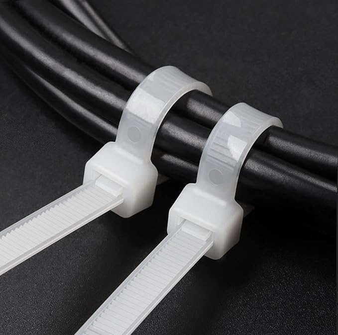 large zip ties heavy duty 16 inch white long cable ties for outdoor use nylon ties 60 pcs uv resistant industrial tie wrap 200lb Tensile Strength