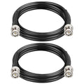 2PCS BNC Male to BNC Male Coax Cable 6ft, 50 Ohm RG58 Coaxial Cable with BNC Connectors