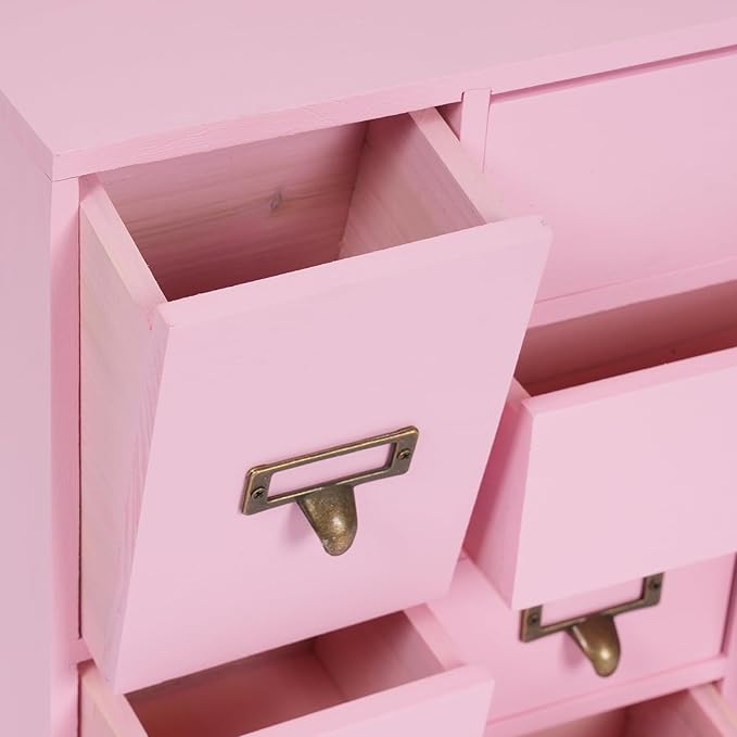 Vintage 12-Drawer Storage Cabinet – Multipurpose Desktop Organizer for Office, Craft & Home